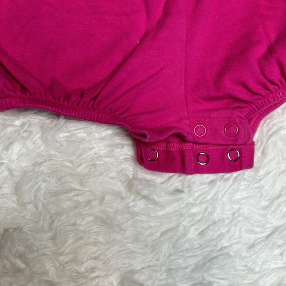 Carter’s Pink Floral Snap Onesie - Picture 4 of 7
